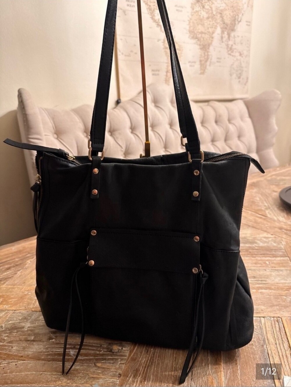 KOOBA Classic Black Women's Tote Bag - Everyday Shoulder Handbag